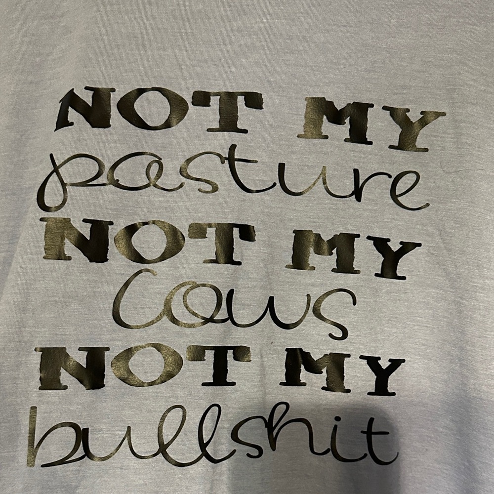Bella Canvas Blue Tee with Black Text